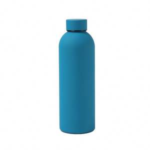Bouteille isotherme personnalisée avec logo, mélange de couleurs, bouteille d'eau chaude en caoutchouc, gourde sportive isolée sous vide, thermos - Product Image 4