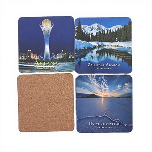 Regalos Promocionales en Oferta, Posavasos Ecológicos de <span class=keywords><strong>Corcho</strong></span> y <span class=keywords><strong>Papel</strong></span> con Diseño de Dibujos Animados, Cuadrados de 95x95 mm - Product Image 3