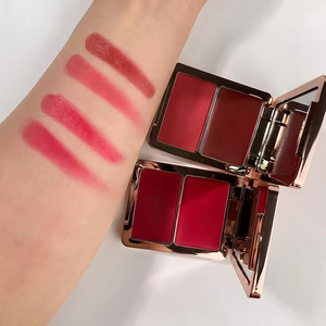 <span class=keywords><strong>Palette</strong></span> de fard à joues 2-en-1 crème et poudre, maquillage haute pigmentation, qualité supérieure, marque privée, vente en gros, cosmétique personnalisé - Product Image 5