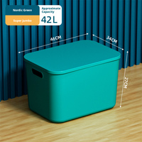 Caja de Almacenamiento de Plástico Multifuncional Moderna al por Mayor, Caja Organizadora Rectangular con Tapa para Escritorio, Cesta para Guardar Artículos Diversos y Aperitivos