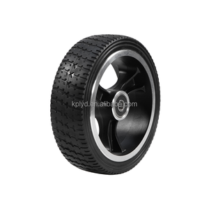 Werksdirektverkauf <span class=keywords><strong>5</strong></span> Zoll Aluminiumlegierung Massivgummi-Räder, Trolley-Roller sind leis und haben starke Tragfähigkeit - Product Image 1