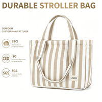Sac à langer pour poussette de grande capacité personnalisé, organisateur de poussette, organisateur de couches pour bébé, sac organisateur de couches pour poussette