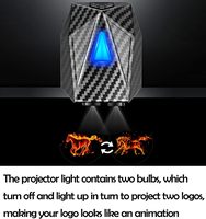 Projecteur dynamique LED avec logo animé personnalisé Feux de bienvenue de courtoisie pour porte de voiture