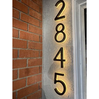 Letrero LED de Acero Inoxidable con Cara Acrílica, Letras con Logotipo 3D Personalizadas para Publicidad en Oficinas y Bares, Iluminación Impermeable