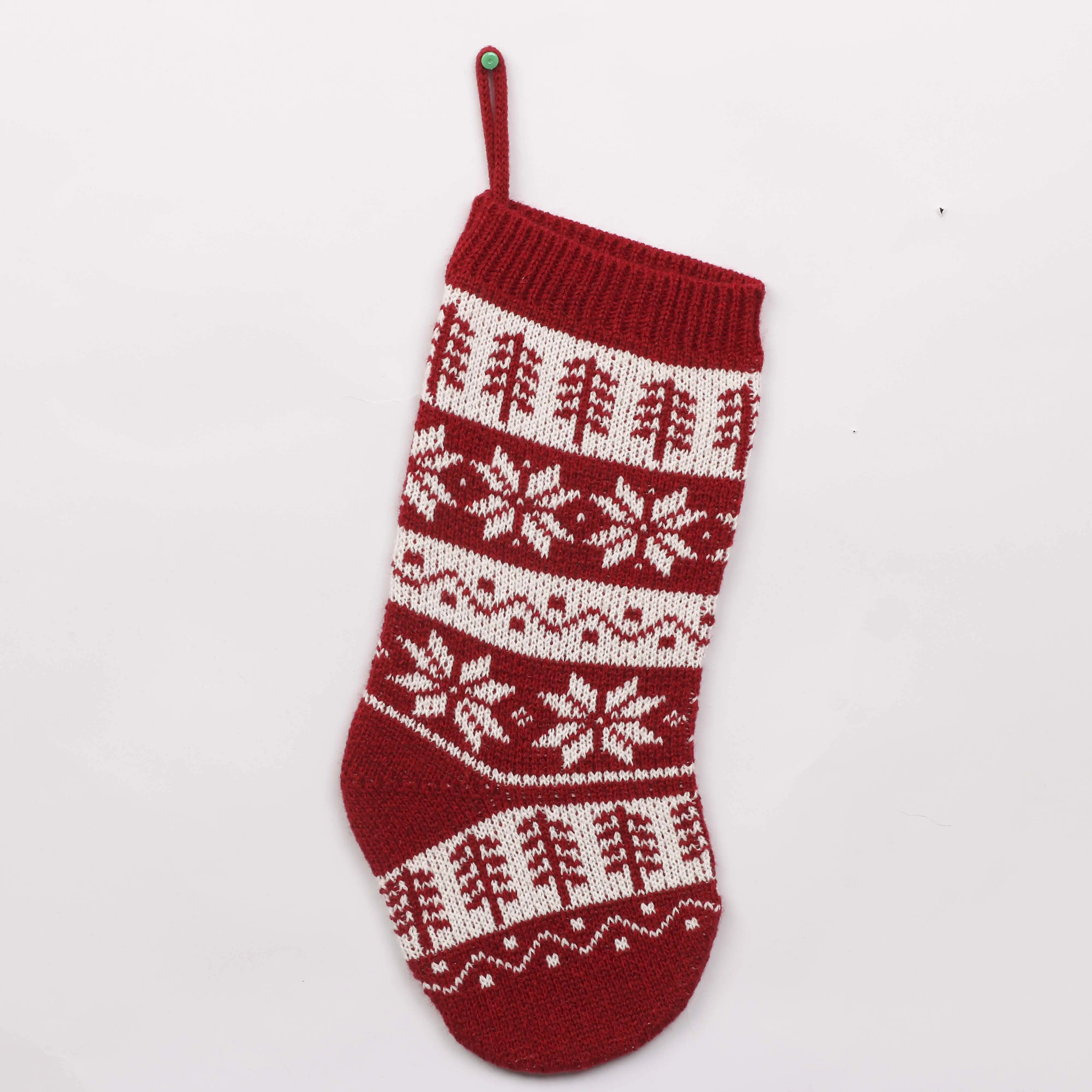 Wholesale Christmas Accessories Knitted Bulk Christmas Stockings Novelty Knitted Christmas Gift