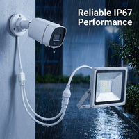 كابل IPC عالي الجودة معزول بالـ PVC مع غلاف ألومنيوم وموصل نحاسي مطلي بالقصدير 10 أسلاك تصميم بسيط 350 مم لتوصيلات كاميرات المراقبة