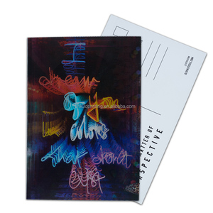 Autocollants lenticulaires 3D anime à mouvements dynamiques (2/3 mouvements changeants) avec logo personnalisé, impression couleur, cartes postales lenticulaires et autres cartes - Product Image 6