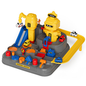 Jouet éducatif d'ingénierie automobile, piste coulissante, parking pour enfants de 4 à 6 ans, design de dessin animé unisexe - Product Image 3
