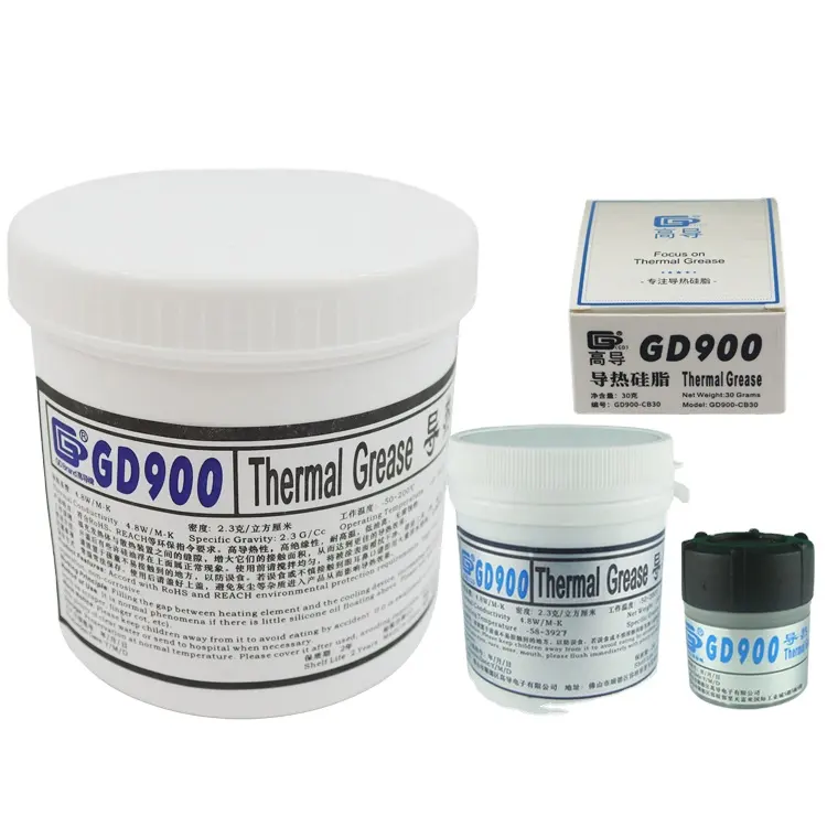 Paket kecil Gd900 abu-abu performa tinggi industri elektronik lemak silikon pasta termal, penawaran produk elektronik gratis