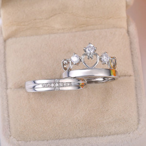 Elegante anello a corona unisex dal design minimalista, gioielli alla moda per tutti i giorni - Product Image 2