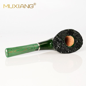 Muxiang Wooden Handmade Smoking Pipes Briarwood Sandalwood Free Type Tobacco Pipe Set For Personal Gift - Product Image 4