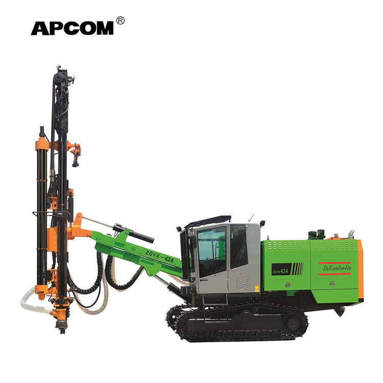 APCOM integrado compresor de aire y plataforma de perforación y cabina ZEGA Kaishan hidráulica automática superior martillo plat