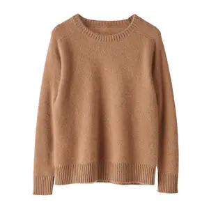 35 cashmere 65 merino wool women sweaters o-neck 2023 new style autumn winter factory wholesale