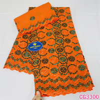 Nouveau tissu en dentelle suisse 100 % coton de haute qualité pour robe, tissu en dentelle suisse brodé avec écharpe, tissu en dentelle africaine