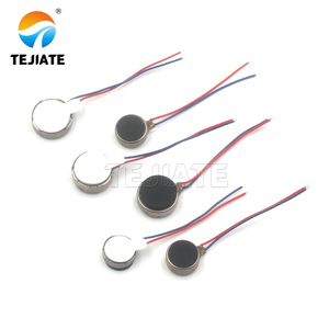 10mm Mini 3V düz sikke tipi titreşim çekirdeksiz düz Motor 12V Mini AC/DC vibratör tel dış çapı ile 1034 - Product Image 2