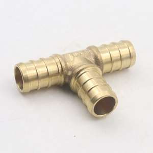 Conector Deslizante de Cobre Mecanizado CNC de Alta Precisión, Conector de Tres Vías para Tubería Doble PEX - Product Image 6