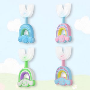 Escova de Dente Infantil em Silicone Segura Personalizada em Forma de U para Uso Regular Produtos de Cuidado Oral para Crianças Escova de Dente para Bebê<span class=keywords><strong>s</strong></span> - Product Image 5
