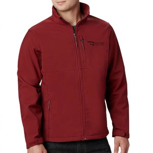 Men's New Design Softshell Jacket OEM Service Windproof <b>Waterproof</b> for Winter High Street Style Stand Collar Solid Color Street - Product Image 1