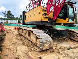 Grue sur chenilles SANY 75 tonnes de haute qualité 75 tonnes utilisée grue sur chenilles moteur Weichai à flèche en treillis - Product Image 3