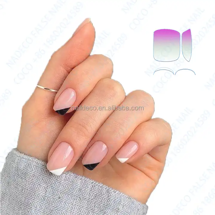 500-1000X Nail Tips Clear Artificial Soft Gel Full Cover Nail Square Almond  Oval | eBay