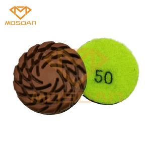 <span class=keywords><strong>2</strong></span> Inch 55Mm Mini Spiraal Hybrid Diamond Koper Bond Polijsten Pads Voor Beton - Product Image 3