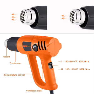 Appareil de thermosoudage professionnel portatif 2000W à 2 vitesses pour gainage PVC et vinyle HG-04 2000W numérique - Product Image 4