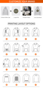 Bộ đồ thể thao chất lượng cao gồm áo hoodie nỉ dày rộng thùng thình và quần jogger ống rộng xòe chất liệu nỉ trơn - Product Image 6