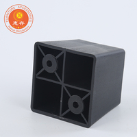 Pieds de meubles carrés noirs multifonctionnels nouveau design pieds de canapé en plastique pour atelier d'hôpital de salon extérieur vente en gros