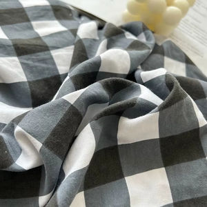 3pcs Classic <span class=keywords><strong>Noir</strong></span> <span class=keywords><strong>et</strong></span> <span class=keywords><strong>Blanc</strong></span> Plaid Striped Cover Set Soft Washed Cotton Quilt Cover Adult Children Bedroom Bedroom Bedding Set - Product Image 5