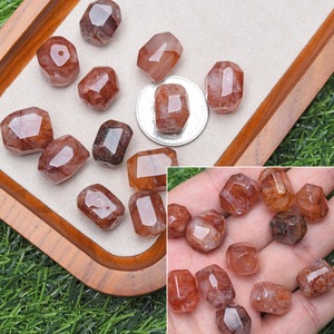 Accessoires de bijoux DIY en améthyste naturelle/quartz rose/labradorite/obsidienne/obsidienne dorée/fleur en résine rouge/fluorite finition perle - Product Image 2