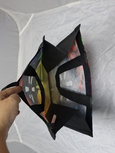 Custom Eco-Friendly Recyclable Full-Color Laminated Non Woven Tote Bag Promotional Shopping <b>Handbags</b> - Product Image 6