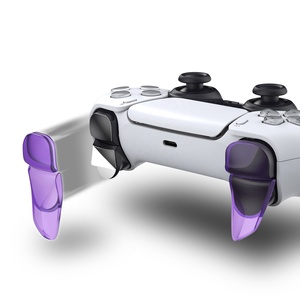 ชุดอุปกรณ์เสริมปรับปรุงเกมส์ Clear Purple Blade 2 คู่ ปุ่มปรับระดับไหล่ ตัวต่อขยายกันกระแทก ตัวต่อขยายทริกเกอร์ สำหรับจอยคอนโทรลเลอร์ PS5 - Product Image 5