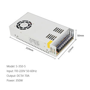 ไม่กันน้ำตัวจ่าย<span class=keywords><strong>ไฟ</strong></span>แบบสวิตชิ่งไฟ <span class=keywords><strong>LED</strong></span> แถบไฟไดรฟ์แบบไม่กันน้ำ10W ~ 1000W 5V 12V 24V 36V 48V DC - Product Image 4