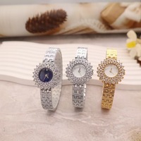 Jam Tangan Wanita Vintage Modis Terbaru 2025 Berlapis Emas dengan Rhinestone Ceko Mewah Kelas Atas Hadiah Premium