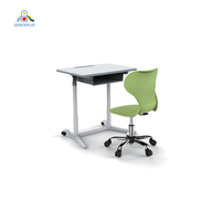 Ensemble de bureau et chaise réglables pour la maternelle - Mobilier de classe pour enfants, table d'étude ergonomique, siège pour la maternelle