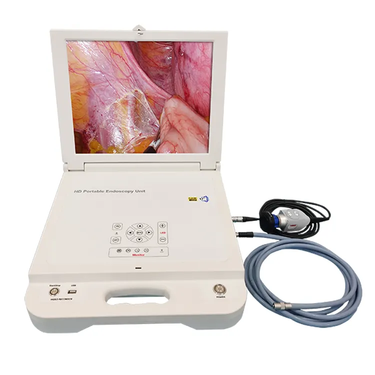 منظار طبية محمول للبطاقات الحيوانية منظار داخلي 17 بوصة نظام بكاميرا جراحية عالية الدقة