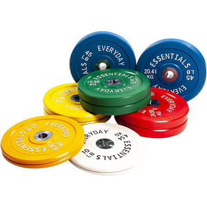 แผ่นบาร์เบลยางสีสันสดใส ทนทาน เป็นมิตรกับสิ่งแวดล้อม เหมาะสำหรับใช้ในบ้าน ยิมเชิงพาณิชย์ อุปกรณ์ออกกำลังกายระดับมืออาชีพ - Product Image 5