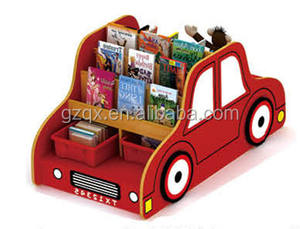 Étagère à livres pour enfants en forme de voiture, étagère à livres de dessin animé, bibliothèque pour enfants - Product Image 5