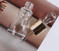 Flacon compte-gouttes en verre de 12 ml pour huile essentielle, décantation, bois d'agar et usage cosmétique