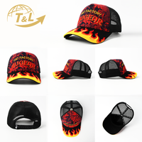4UGEAR Entrega Gratuita de Muestras Personalizadas en 15 Días Gorras Trucker de Malla Personalizadas al por Mayor MOQ Pequeño Bordado Naranja/Blanco