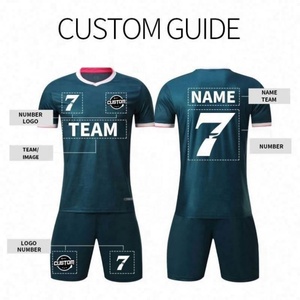 Maillot de sport unisexe de haute qualité pour adultes, col rond, manches courtes, séchage rapide, nom d'équipe personnalisé, marque HENING, football, soccer, 100% 160g - Product Image 4