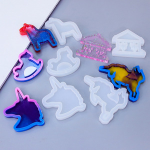 36 pièces animaux Silicone résine époxy moules bijoux à bricoler soi-même pendentif outils porte-clés moule artisanat faisant des fournitures faisant produit personnalisé - Product Image 4