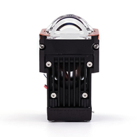 HENVVEI proyektor Laser Led Mini, lampu depan mobil lensa matriks 65W 1.5 K putih pemasangan mudah sinar rendah tinggi 5500 inci