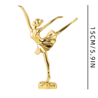 Proveedor de Piezas de Trofeos de Primera Calidad, Adornos de ABS con Forma de Bailarina de Ballet para Trofeos de Baile, para Concursos de Baile GZ34