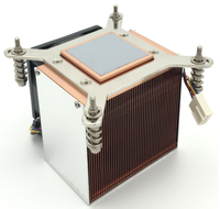 Ventilateur de refroidissement de processeur Intel 1U à ailettes en cuivre