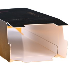 Boîte à vin blanc personnalisable en gros pour la Fête des Pères, biodégradable, créative, en carton ivoire CMYK, avec paillettes, boîte à liqueur haut de gamme - Product Image 3
