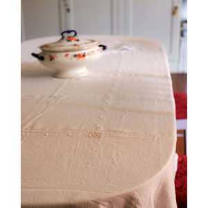 Mantel de Lino Francés Rectangular, Bordado e Impreso, para Bodas, Hoteles y Restaurantes, Marca Mirellas - Product Image 5