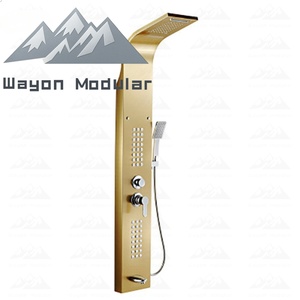 Accesorios de ducha de baño completos montados en la pared Wayon Panel de columna con patrón de rociador de lluvia con grifos Fabricante directo - Product Image 6