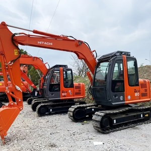 รถขุดไฮดรอลิกตีนตะขาบฮิตาชิ Zx80 Zx75 Zx120 Zx200 มือสอง เหมาะสำหรับงานก่อสร้าง 8 ตัน รถขุดขนาดเล็กฮิตาชิ ZX70-5A มือสอง - Product Image 2