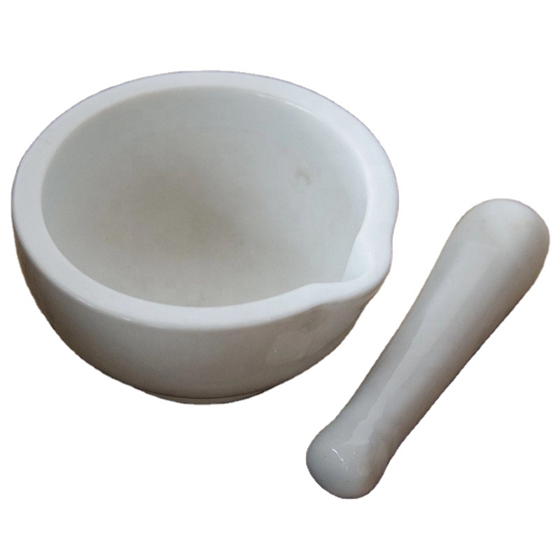 Laboratory Pestle And Mortar Porcelain Set